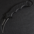 Нож складной керамбит FOX 478 (длина: 18.5см, лезвие: 7.5см), черный - изображение 3