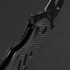 Нож складной керамбит FOX 478 (длина: 18.5см, лезвие: 7.5см), черный - изображение 9