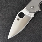 Нож складной Spyderco Domino Titan (длина: 19см, лезвие: 8см), silver - изображение 3