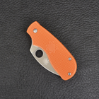 Нож складной Spyderco K040 (длина: 15см, лезвие: 6.5см), оранжевый - изображение 9