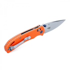 Нож складной Ganzo G7531 (длина: 200мм, лезвие: 89мм, сатин), оранжевый - изображение 4