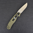 Нож складной Ontario RAT-1A (длина: 219мм, лезвие: 84мм, сатин), оливковый 8870OD - изображение 6