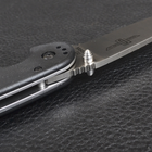 Нож складной Ontario RAT-1 D2 (длина: 216мм, лезвие: 89мм, сатин), черный 8867 - изображение 10