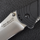 Нож складной Ontario Utilitac 2 JPT-3S (длина: 200мм, лезвие: 81мм, сатин), черный 8908 - изображение 4