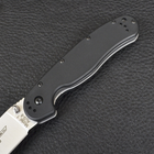 Нож складной Ontario RAT-1 (длина: 219мм, лезвие: 84мм, сатин), черный 8848 - изображение 4
