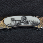 Нож складной GIGAND FC-9788С Лев (длина: 18.0см, лезвие: 7.7см) - изображение 4