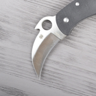 Ніж складаний керамбит SPYDERCO VG-10 (довжина: 170мм, лезо: 60мм), чорний - зображення 3