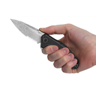 Нож складной Kershaw Link полусеррейтор (длина: 193, лезвие: 84мм), черный - изображение 3