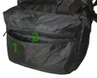 Тактическая крепкая сумка-рюкзак 5.15.b 75 литров. Экспедиционный баул. Черный - изображение 6