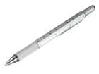 Шариковая ручка Genkky С отверткой, стилусом, линейкой и уровнем Черное чернило Серебряный (1004-446-11) - изображение 1