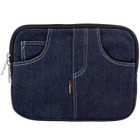 Чехол для нетбука, планшета, iPad LF1006 до 10" джинс, синий, подкладка замш, Размеры, мм: 290x35x220 - изображение 1