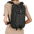 Армейский Тактический Рюкзак REEBOW 25 л Городской Туристический, черный (2013) - изображение 6