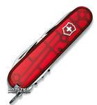 Швейцарський ніж Victorinox Climber Red Transparent (1.3703.T) - зображення 1