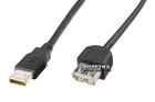Кабель Digitus USB 2.0 (AM/AF) 1.8 м Black (AK-300200-018-S)