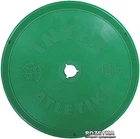 Диск тренувальний InterAtletika Зелений10 кг (ST 521-5)