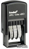 Минидатер Trodat 4810 3.8 мм Лат Черный корпус (4810 лат)