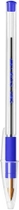 Набор шариковых ручек 20 шт BIC Cristal Grip Синий 0.4 мм Прозрачный корпус (3086123004061) - изображение 4