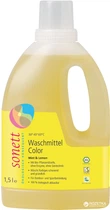 Органическое жидкое стиральное средство Sonett Color Mint & Lemon Концентрат для цветных тканей 1.5 л (4007547504028)