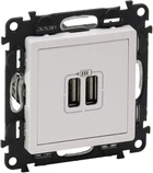 USB-розетка двойная Legrand Valena Life 240 В/5 В 1500 мА Белая (753412)