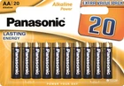 Батарейки Panasonic Alkaline Power лужні AA блістер, 20 шт (LR6REB/20BW)