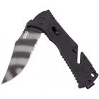 Нож SOG Trident Black Blade Serrated (TF3-BX) - изображение 4