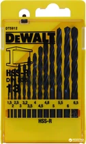 Набор сверел DeWalt HSS-R по металлу 13 шт (DT5912)