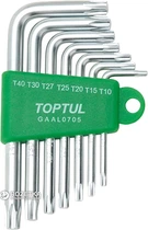 Набор ключей Torx Toptul T10-T40 7 предметов (GAAL0705)
