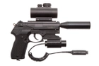 Пістолет пневматичний Gamo PT-80 Tactical Gamo Чорний - зображення 1