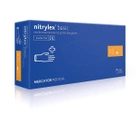 Рукавички медичні Mercator Medical Nitrylex Basic нітрилові нестерильні неприпудрені XS 100 шт Фіолетові (6736065) - зображення 1