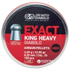 Свинцеві кулі JSB Diablo Exact King Heavy MKII 2.2 г 300 шт. (14530558) - зображення 1