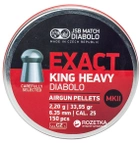Свинцеві кулі JSB Diablo Exact King Heavy MKII 2.2 г 150 шт. (14530557) - зображення 1