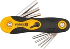 Набор ключей шестигранных VOREL складных 1.5-8 мм 8 шт (56506)