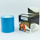 Кинезио тейп в рулоне 7,5см х 5м (Kinesio tape) эластичный пластырь BC-0841-7_5 (бежевый, синий, салатовый) - изображение 3
