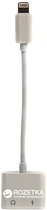 Перехідник PowerPlant Lightning 2 в 1 Audio 3.5 мм - Lightning (CA910427)