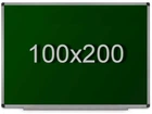 Дошка UkrBoards крейдяна магнітна в алюмінієвій рамі 100x200 см