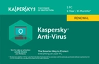 Kaspersky Anti-Virus 2018 продление лицензии на 1 год для 1 ПК (скретч-карточка) - изображение 1