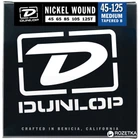 Струны для бас-гитар Dunlop DBN45125T Nickel Plated Steel Medium 5 Tapered B (45-125)