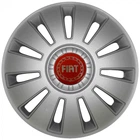 Автомобільні ковпаки Kenguru Rex Fiat R15 4 шт Сріблясті