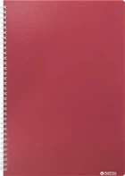 Зошит Buromax Classic А4 у клітинку 80 аркушів Червоний (BM.2446-005)