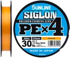 Шнур Sunline Siglon PE х4 300 м # 1.7/0.223 мм 13 кг Оранжевый (16580956)