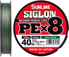 Шнур Sunline Siglon PE х8 150 м # 2.5/0.270 мм 18.5 кг Темно-зеленый (16580982)