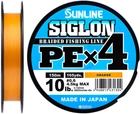 Шнур Sunline Siglon PE х4 150 м # 0.6/0.132 мм 4.5 кг Оранжевый (16580930)