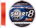 Шнур Favorite Smart PE 8x 150 м # 2.5/0.265 мм 16.4 кг Красно-оранжевый (16931086)