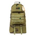 Тактичний туристичний супер-міцний рюкзак трансформер 40-60 5.15.b літрів Олива. - зображення 3