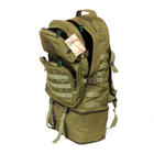 Тактичний туристичний супер-міцний рюкзак трансформер 40-60 5.15.b літрів Олива. - зображення 7
