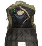 Тактичний, штурмової супер-міцний рюкзак 5.15.b 38 літрів олива. - зображення 9