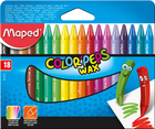 Крейда воскова Maped Color Peps Wax Crayons 18 кольорів (MP.861012)