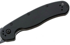 Карманный нож Ontario RAT II Folder черный клинок гладкая РК Черная рукоять (8861) - изображение 4