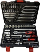Набір інструменту Haisser 82 предмети 1/2", 1/4" CrV (75589)