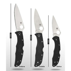 Нож складной Spyderco Endela (длина: 206мм, лезвие: 87мм), черный - изображение 3